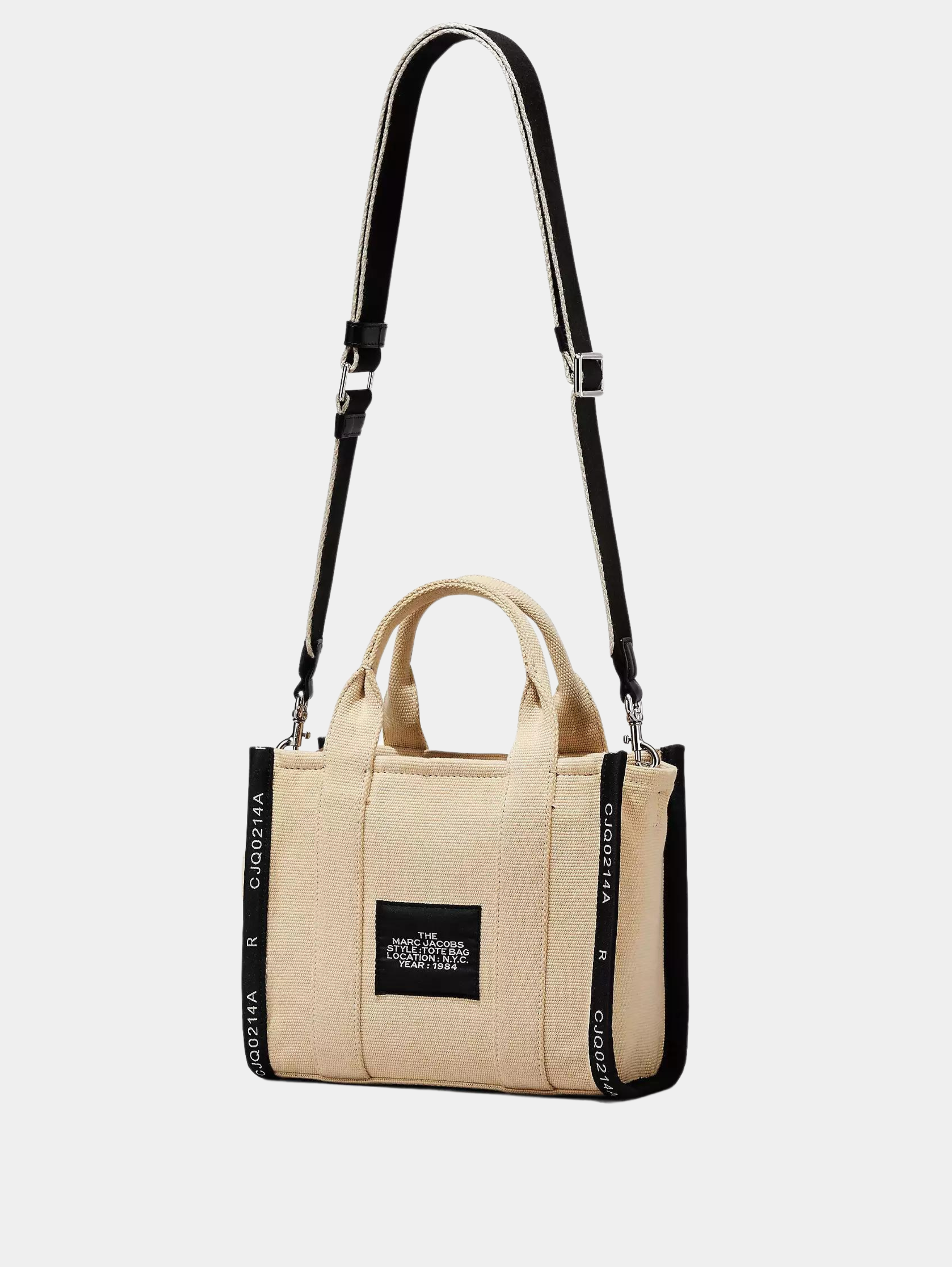 El bolso tote pequeño de jacquard