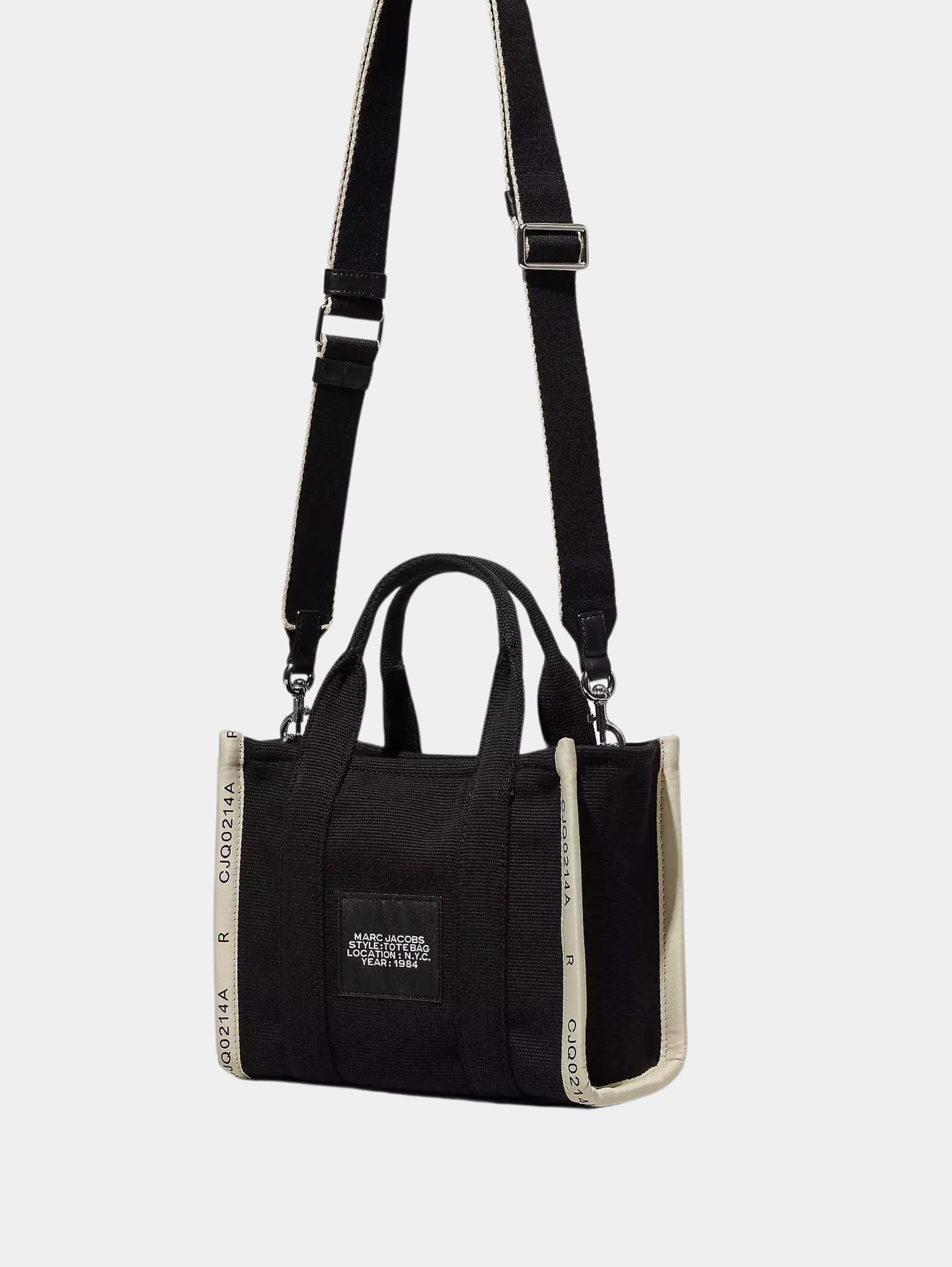 El bolso tote pequeño de jacquard