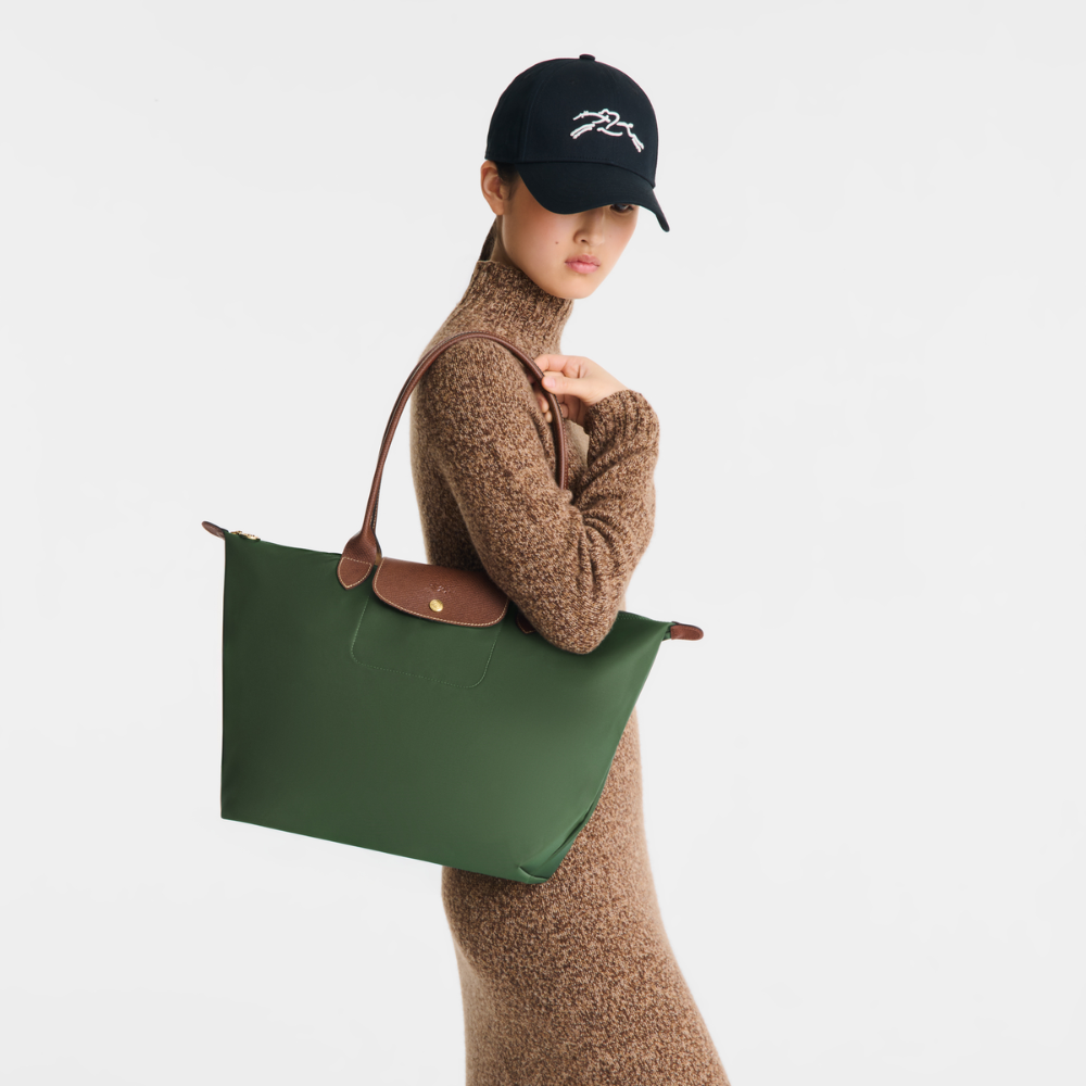 Le Pliage Original L Tote bag British Green