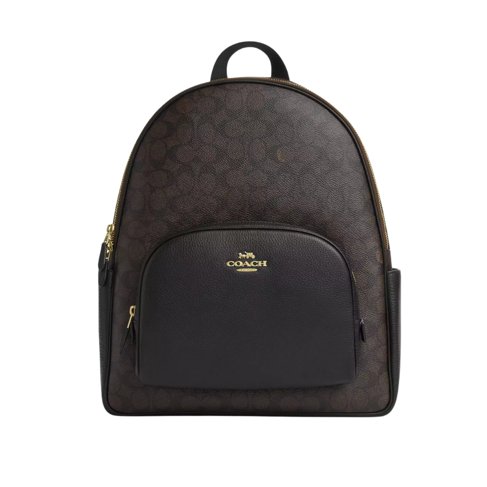 Large Court Backpack In Signature Canvas