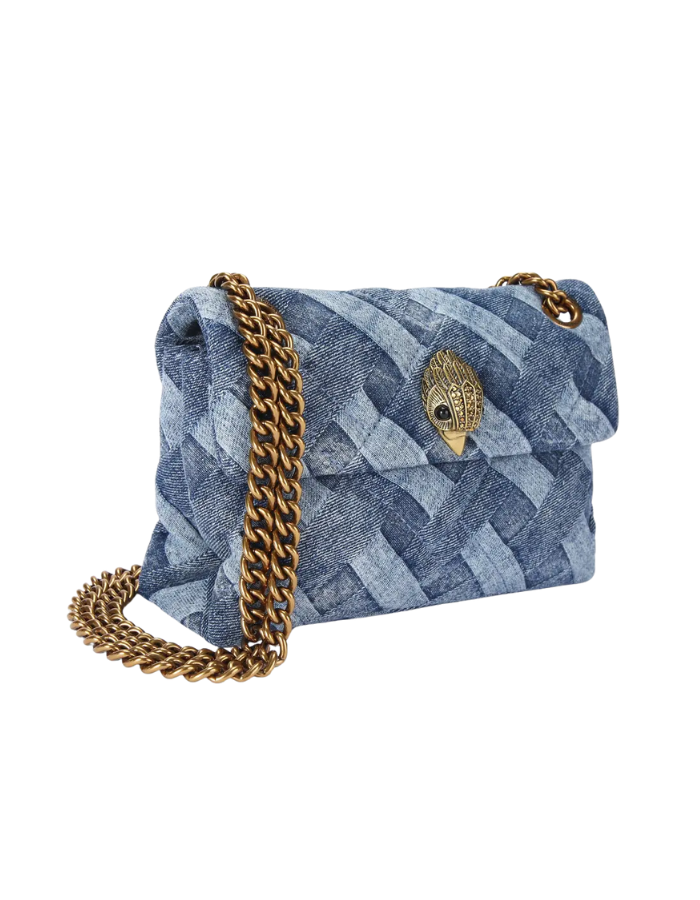 Mini denim kensington bag