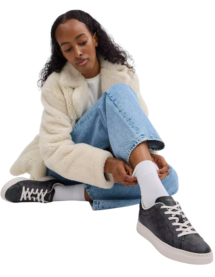 High Line Sneaker In Signature Canvas