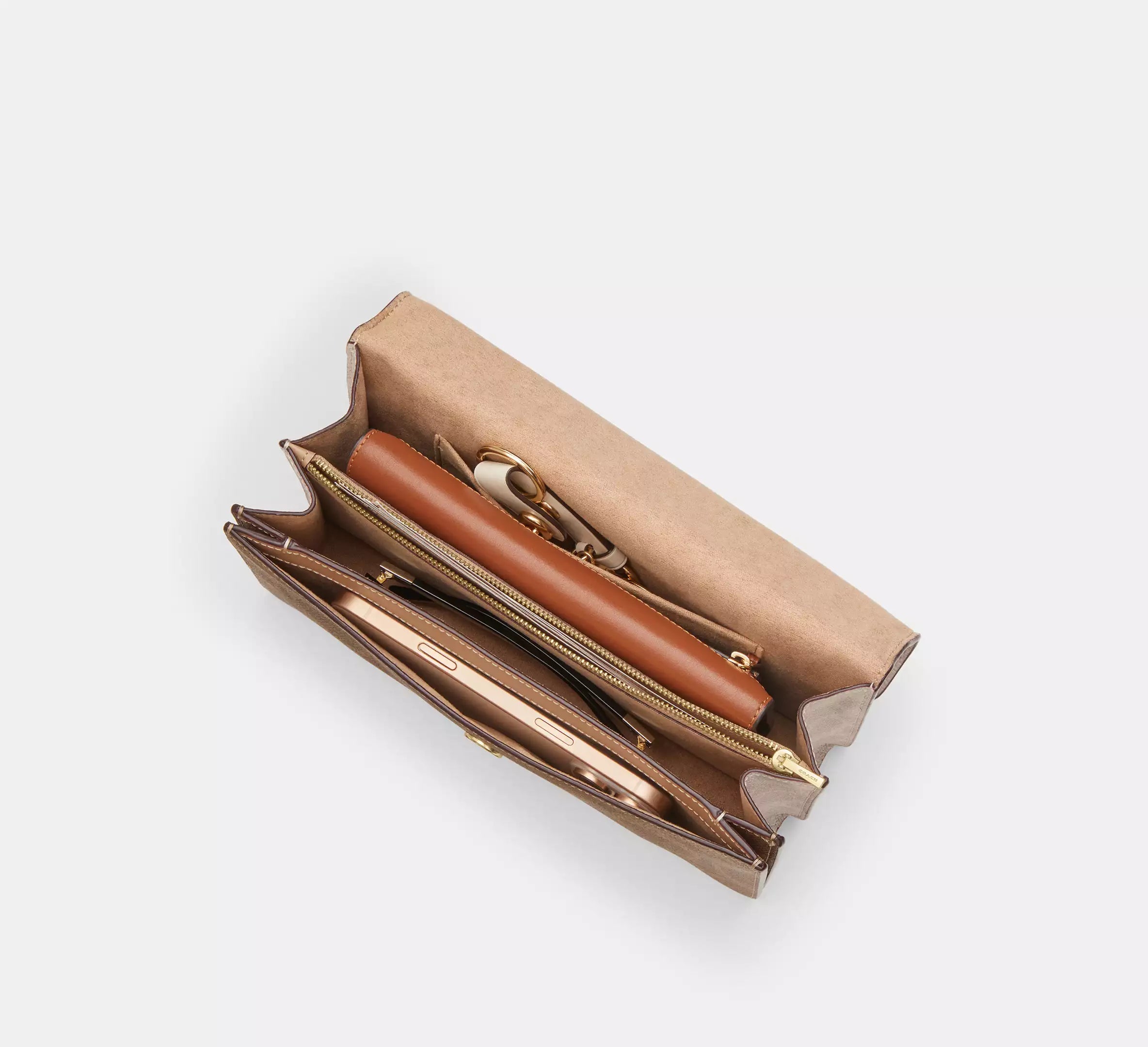 Klare Envelope Crossbody Bag In Blocked Signature Canvas