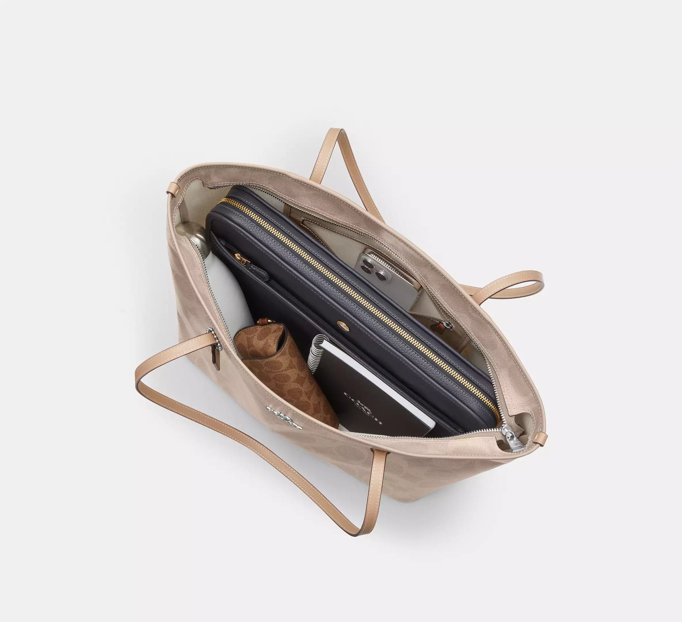 Large City Tote Bag In Maxi Signature Canvas