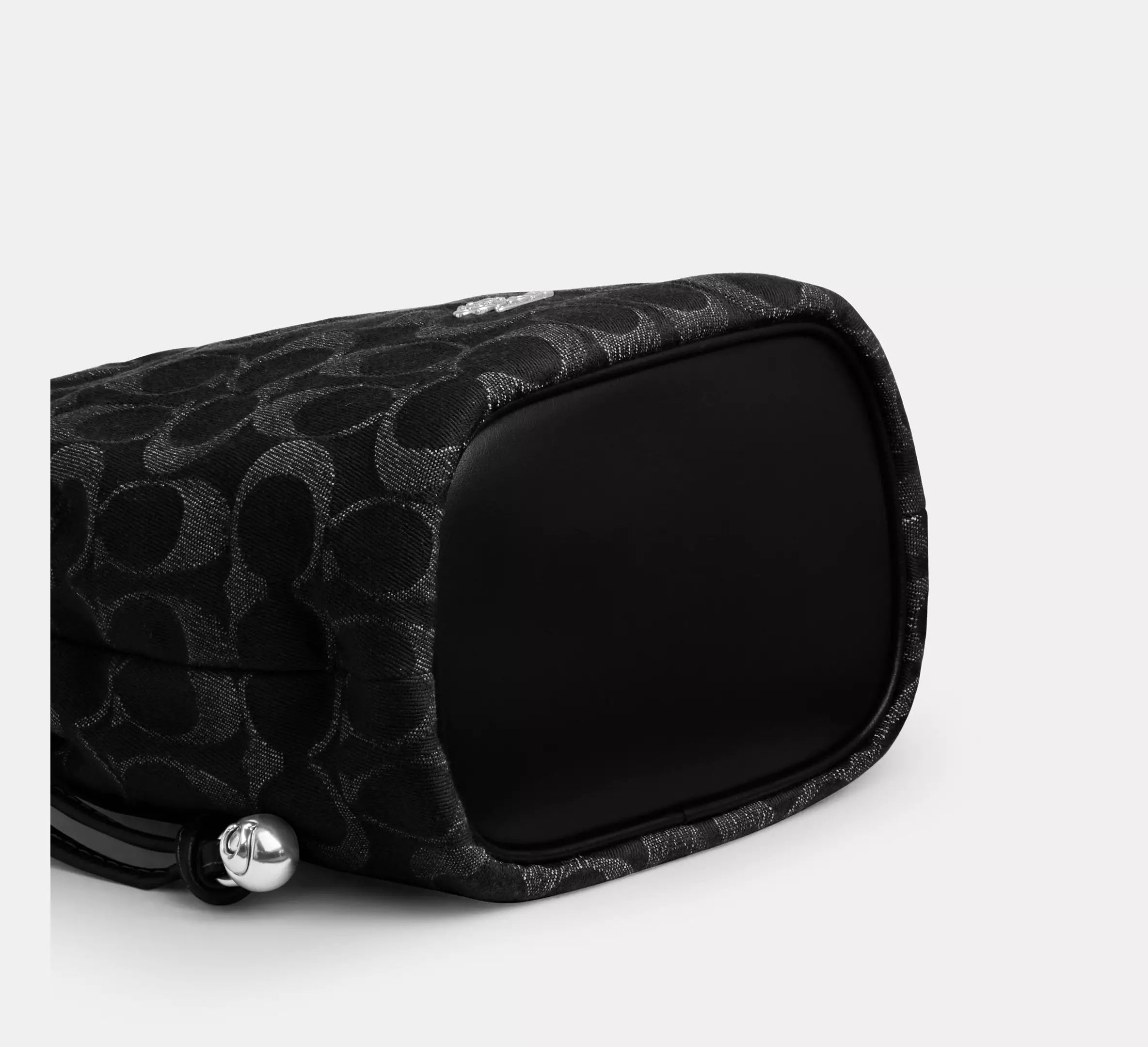 Faye Mini Drawstring Bag In Signature Denim