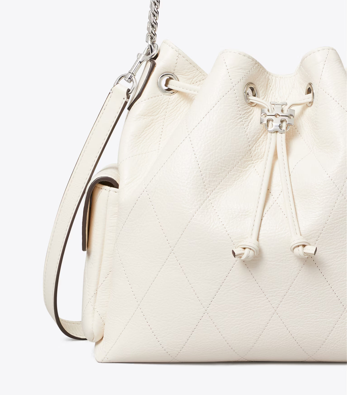 CHARLIE QUILTED DRAWSTRING SHOULDER BAG