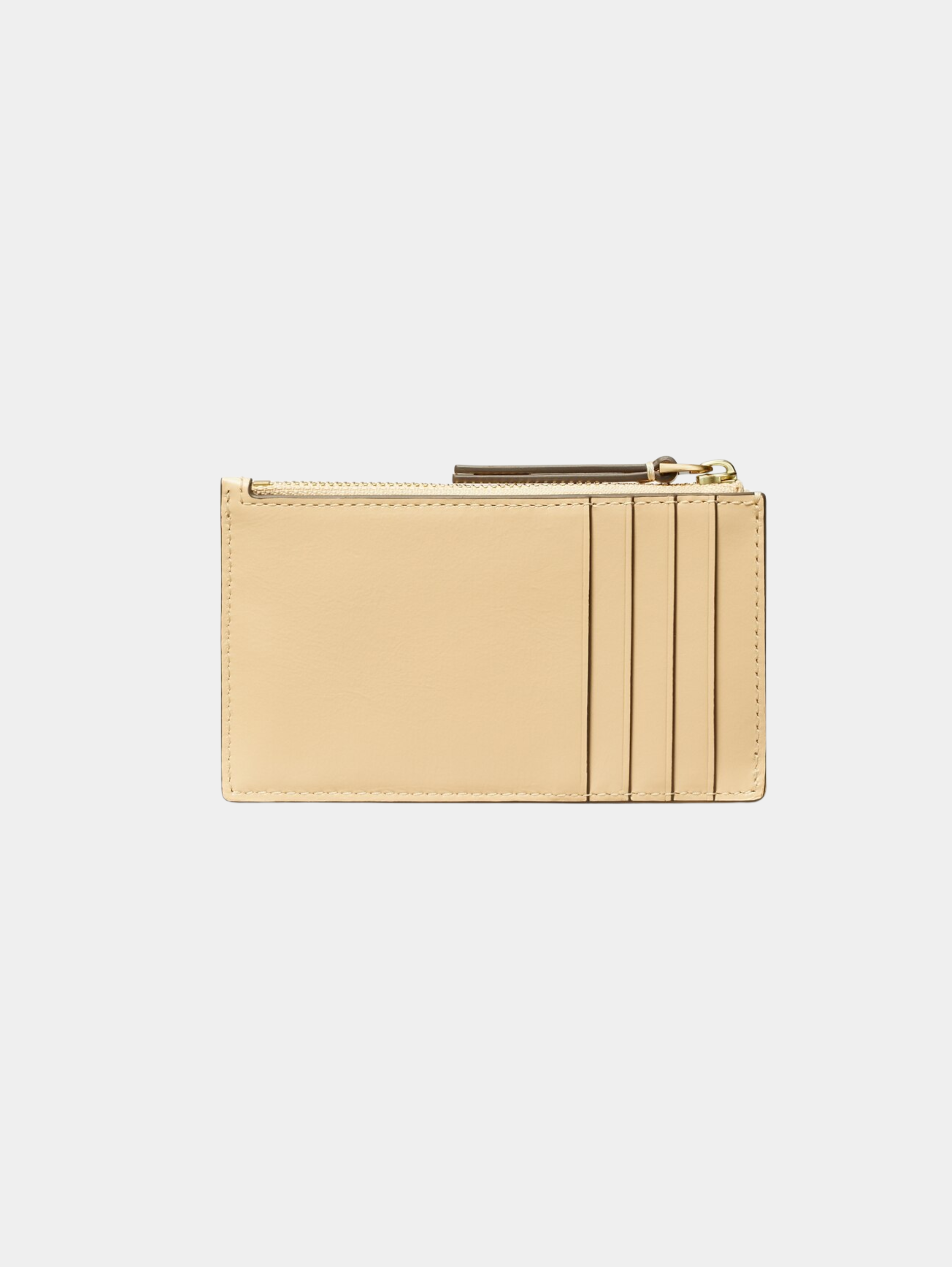 KIRA DIAMOND QUILT PAVÉ LOGO ZIP CARD CASE