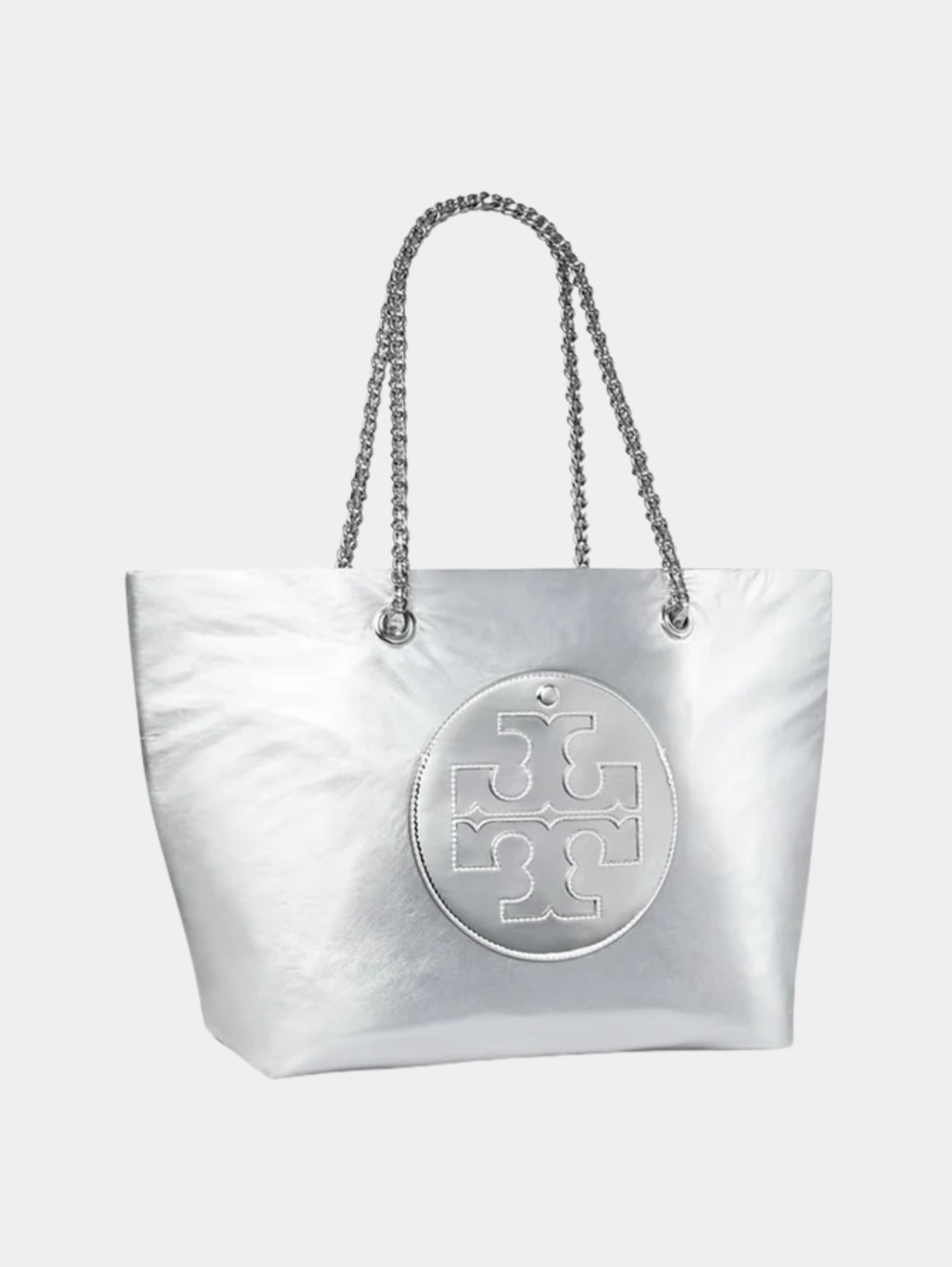 Ella Chain Metallic Tote