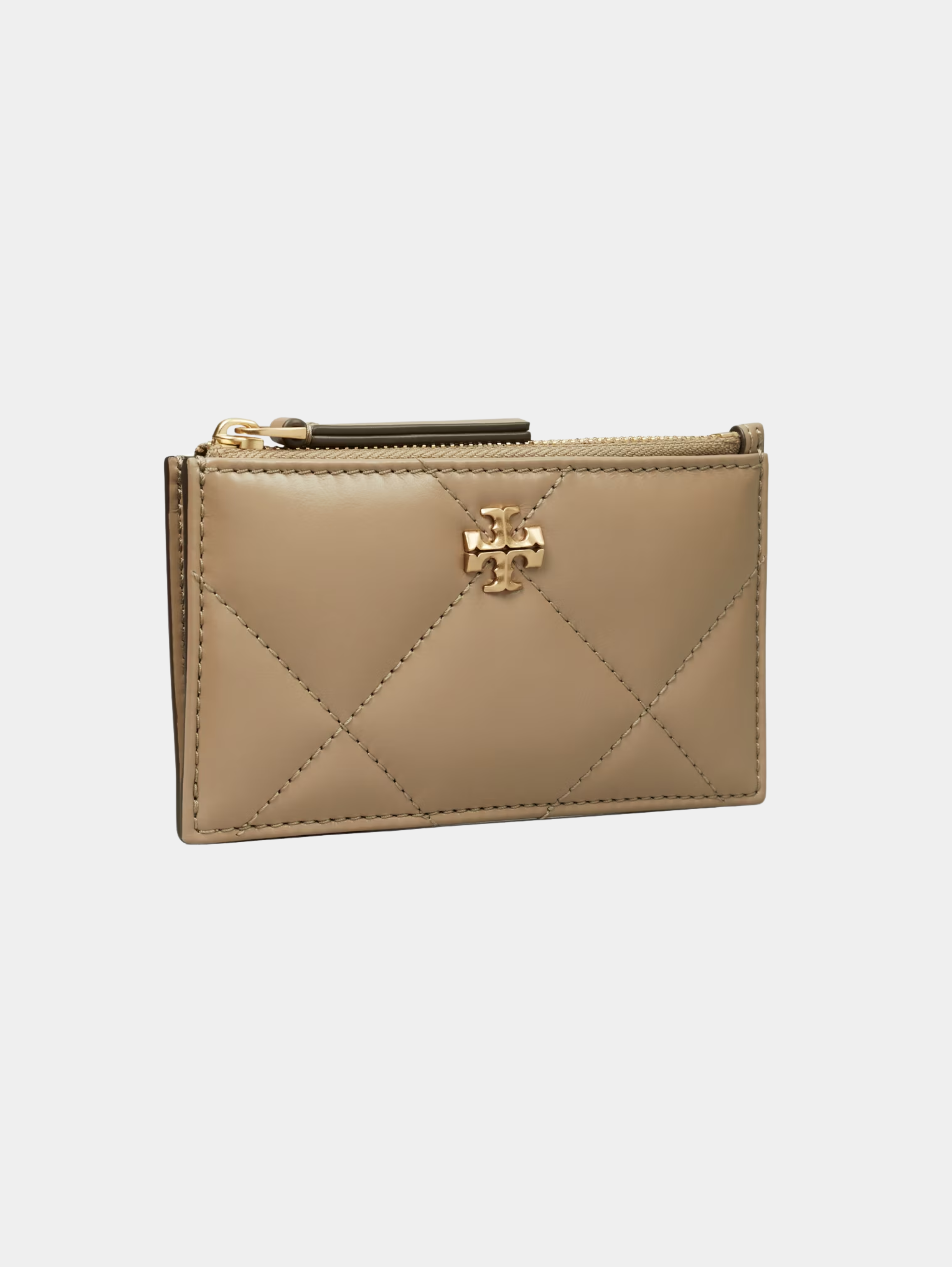 KIRA DIAMOND QUILT ZIP CARD CASE