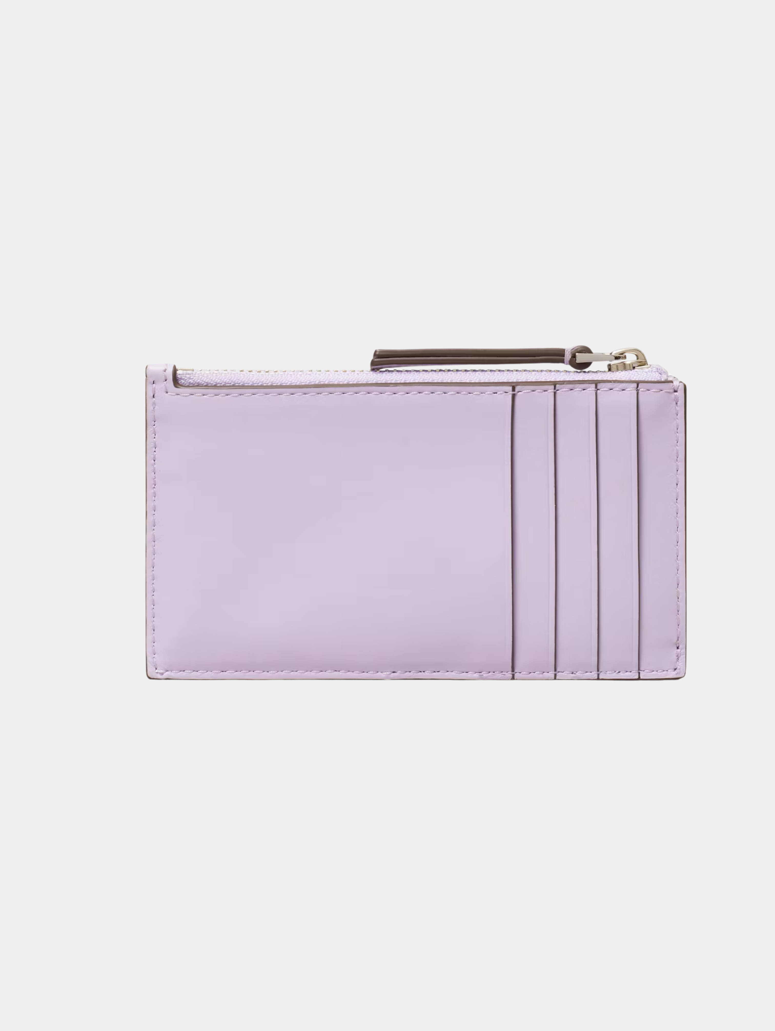 KIRA DIAMOND QUILT PAVÉ LOGO ZIP CARD CASE