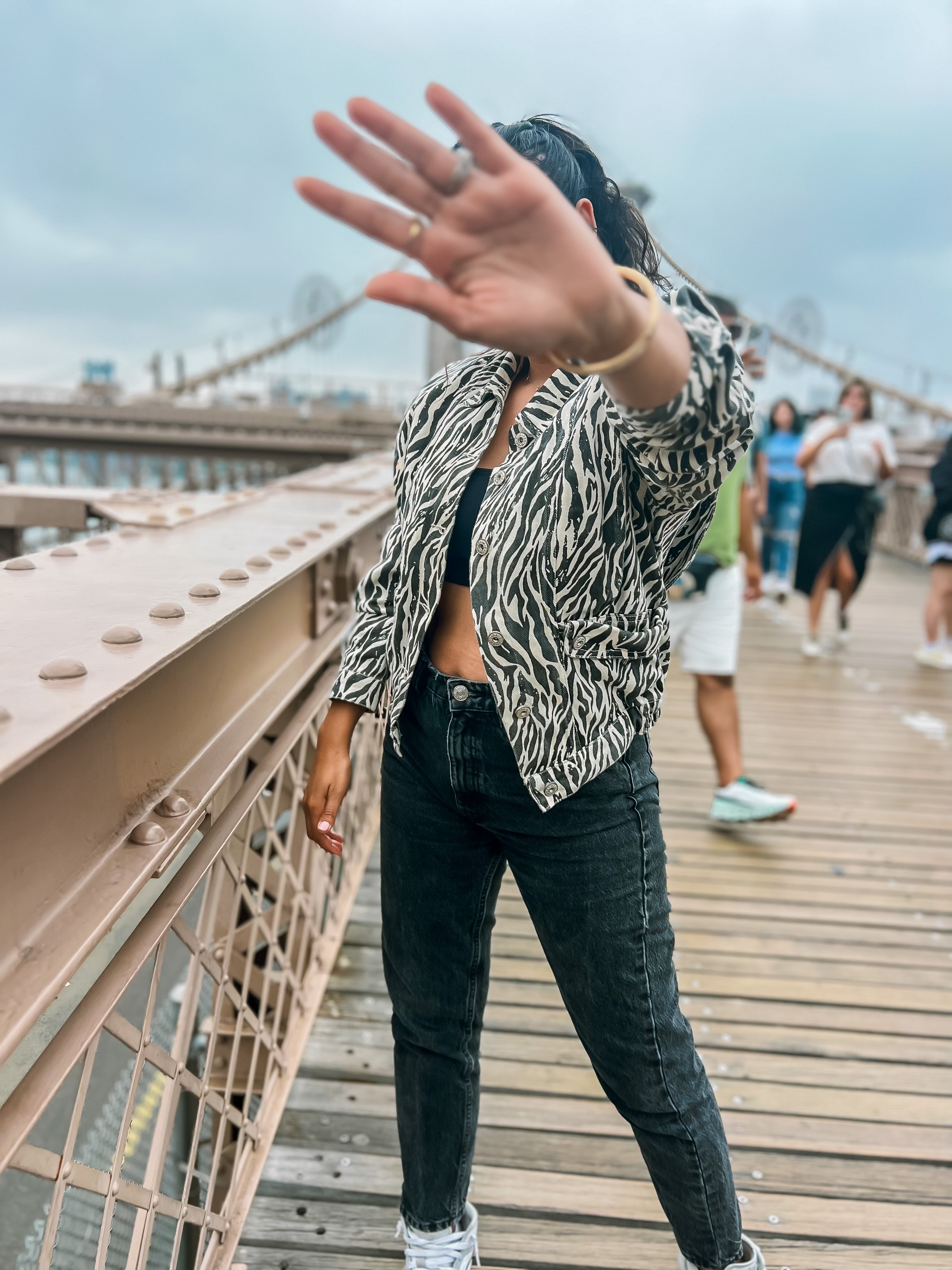 Chaqueta Denim de cebra
