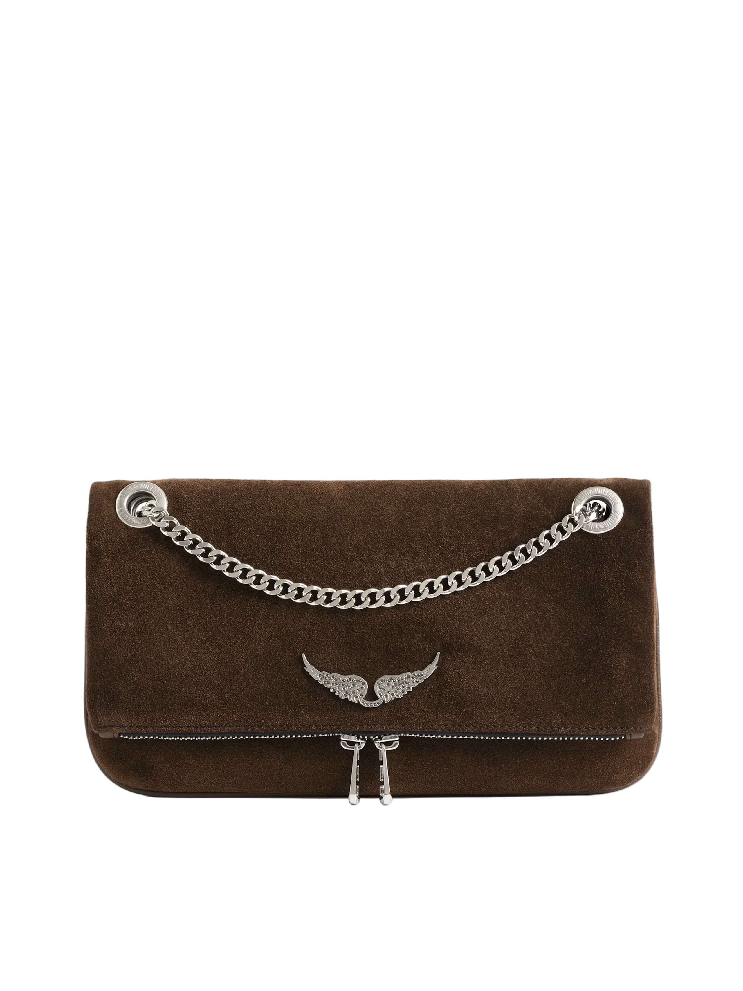 Rock II Suede Clutch