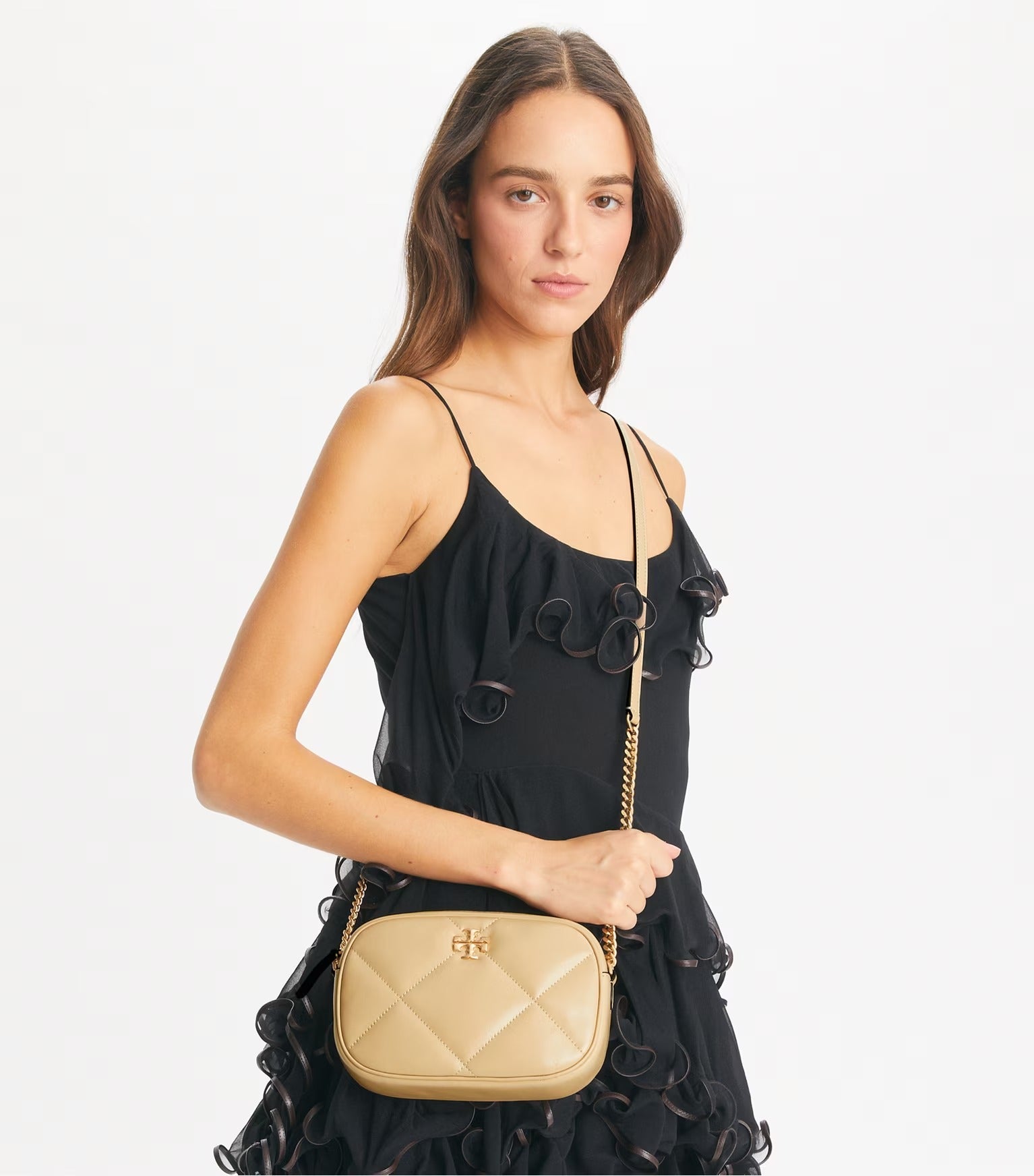 KIRA DIAMOND QUILT CAMERA BAG