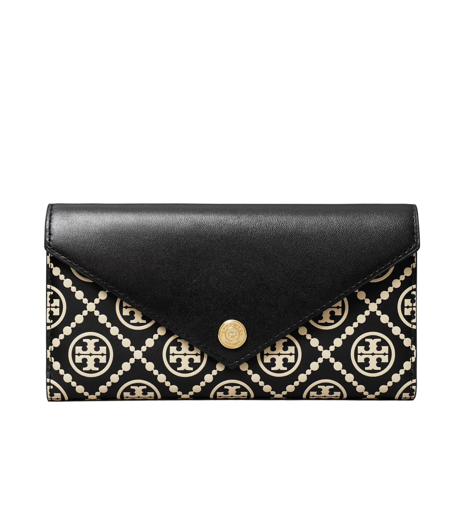 T MONOGRAM CONTRAST EMBOSSED ENVELOPE WALLET