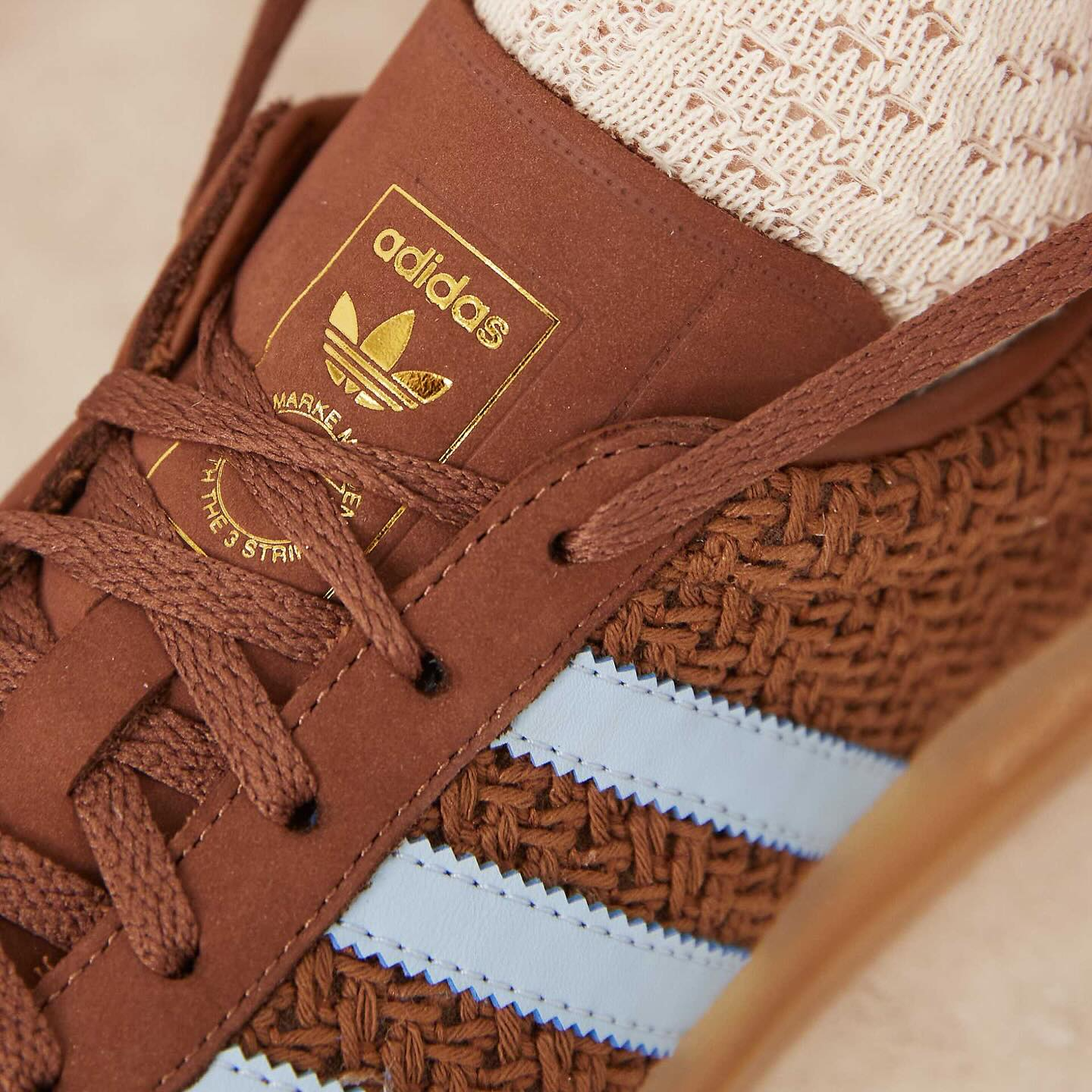 adidas Originals Gazelle Indoor sneakers in brown and blue