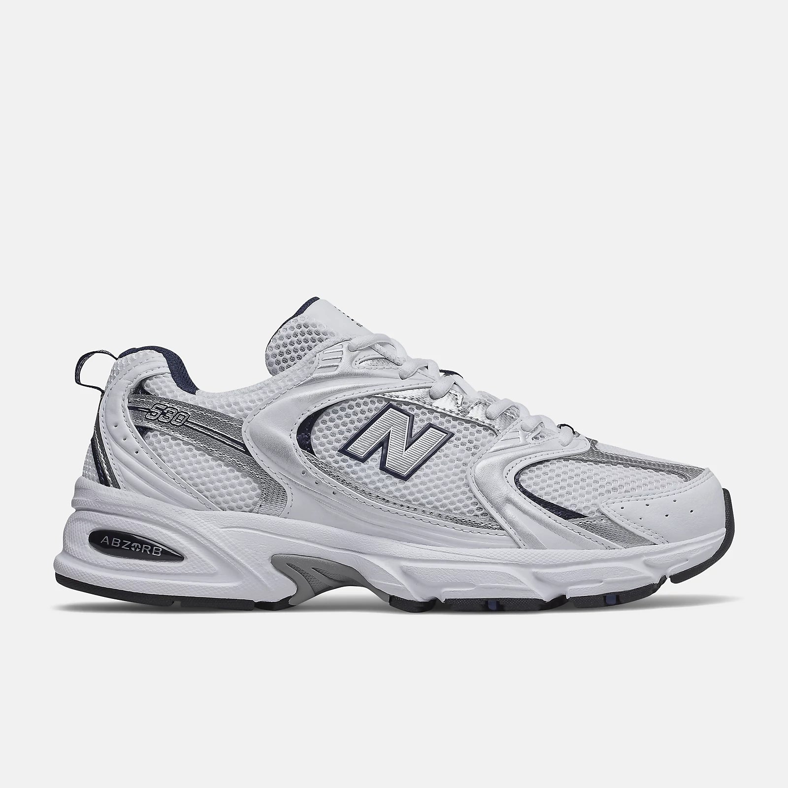 New Balance 530 White Silver Navy