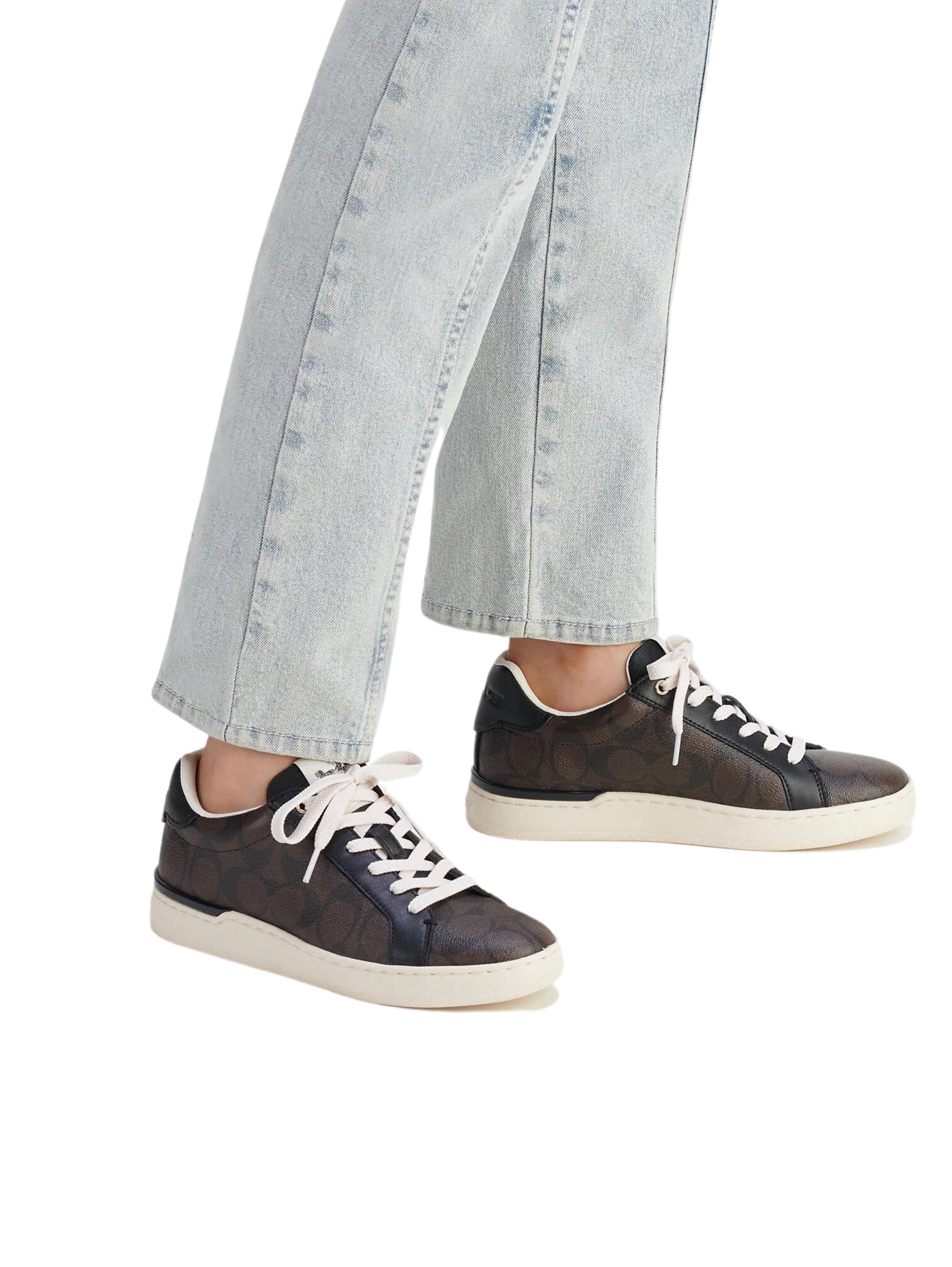 Zapatillas bajas Clip en lona de firma
