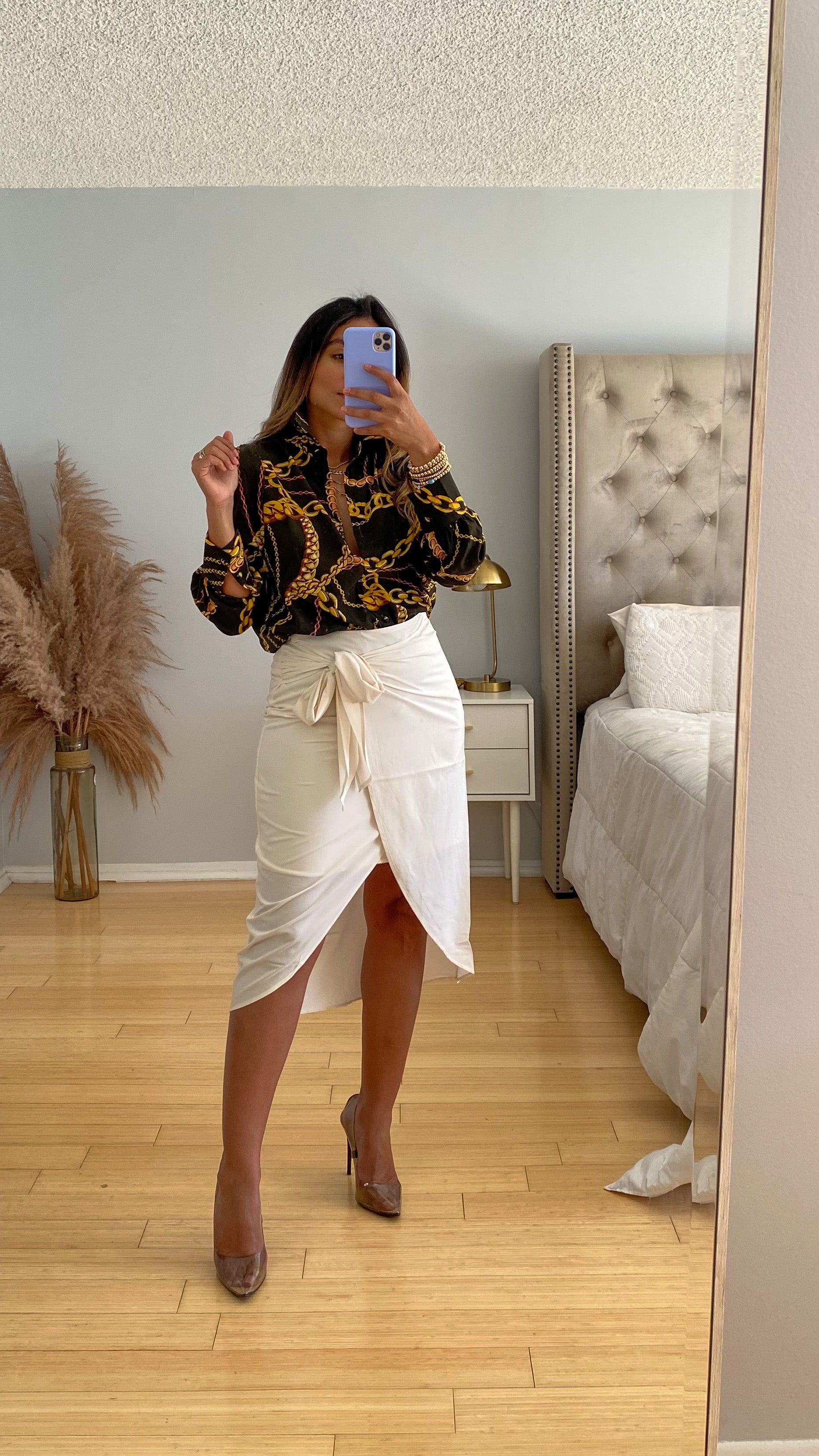 WRAP MIDI SKIRT