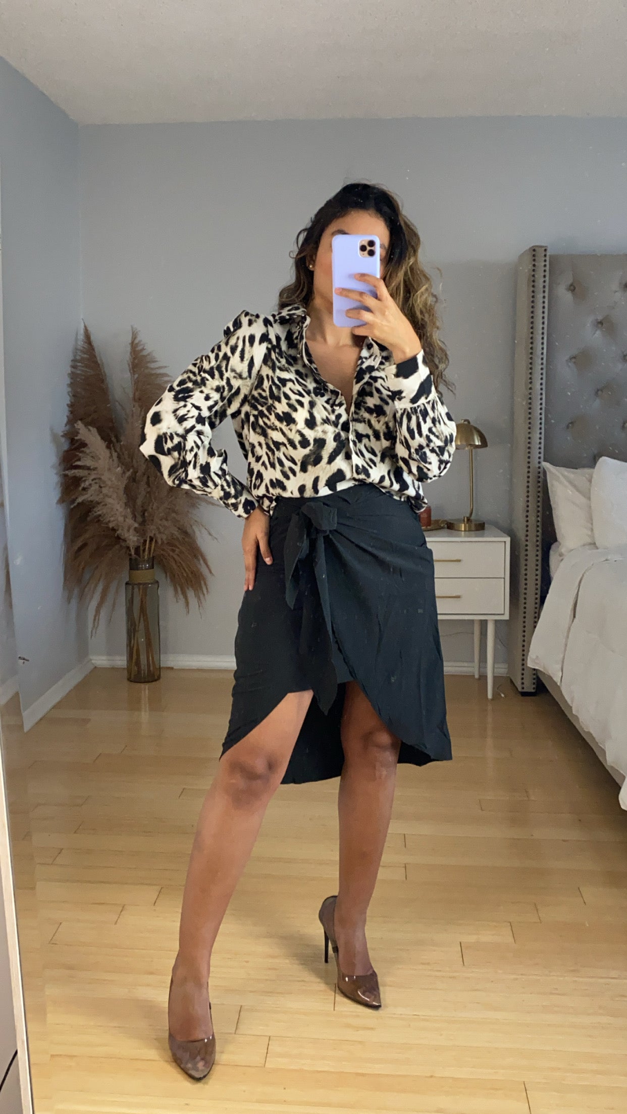 WRAP MIDI SKIRT