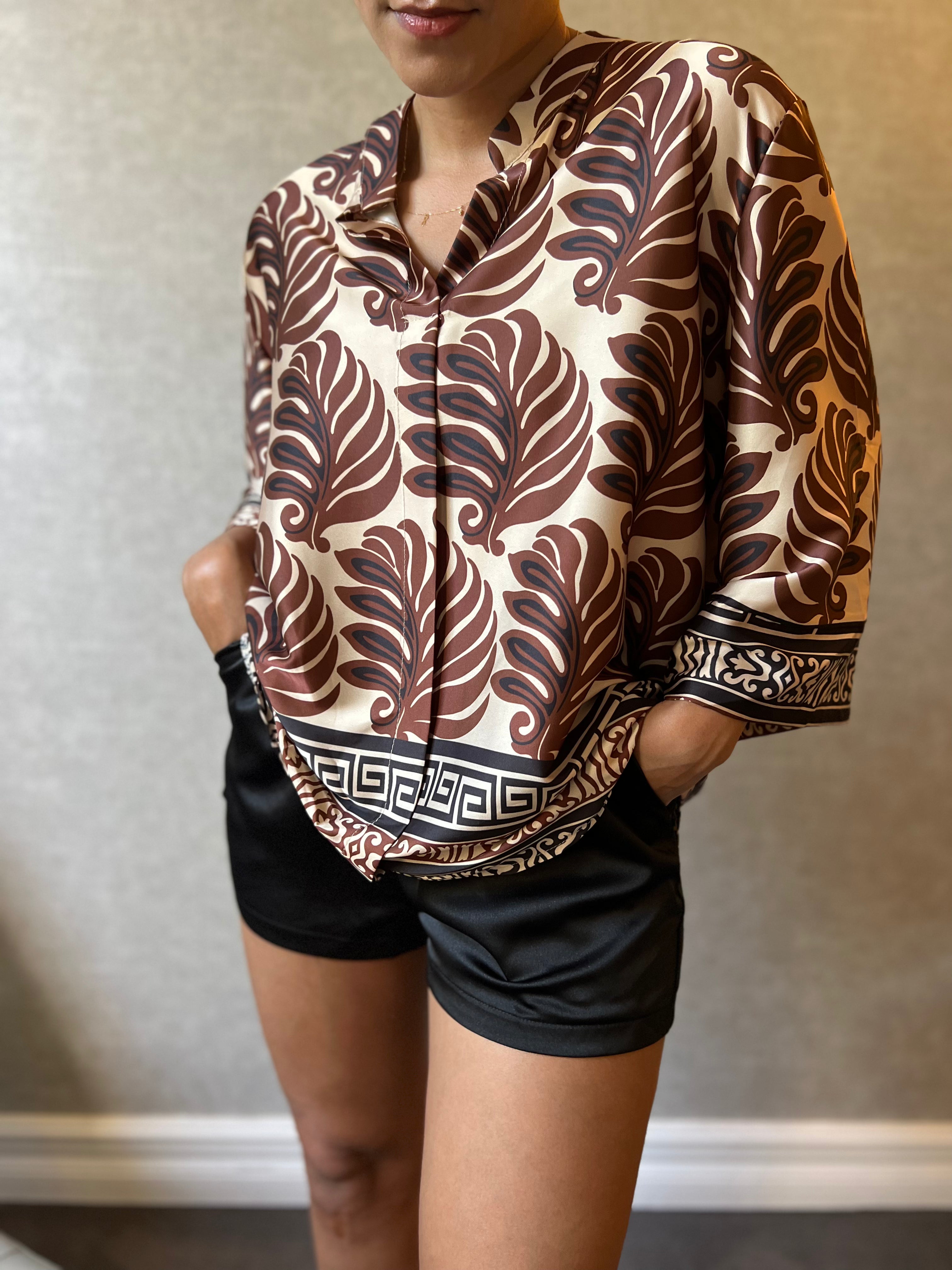 Camisa ancha bohemia