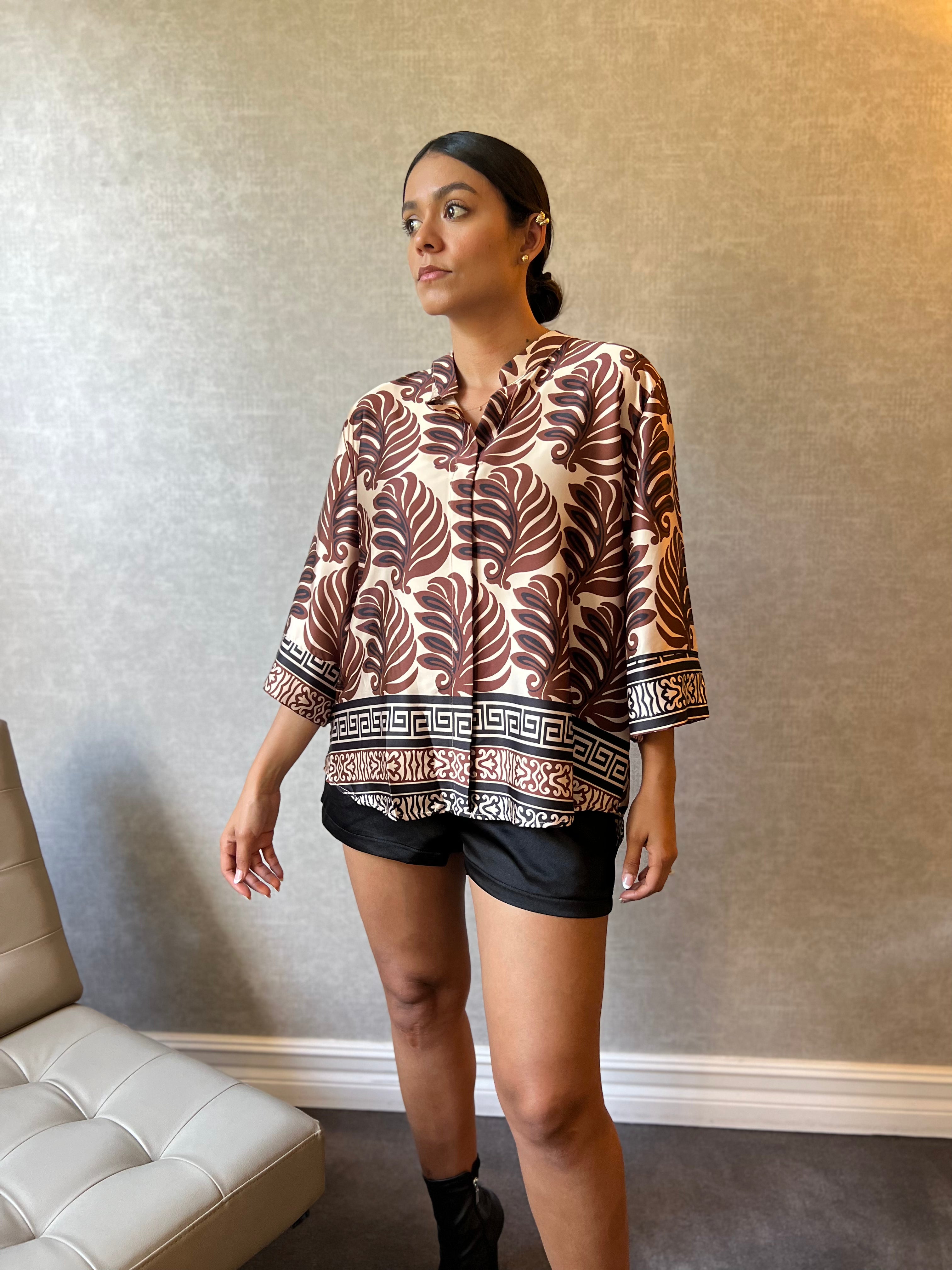 Camisa ancha bohemia