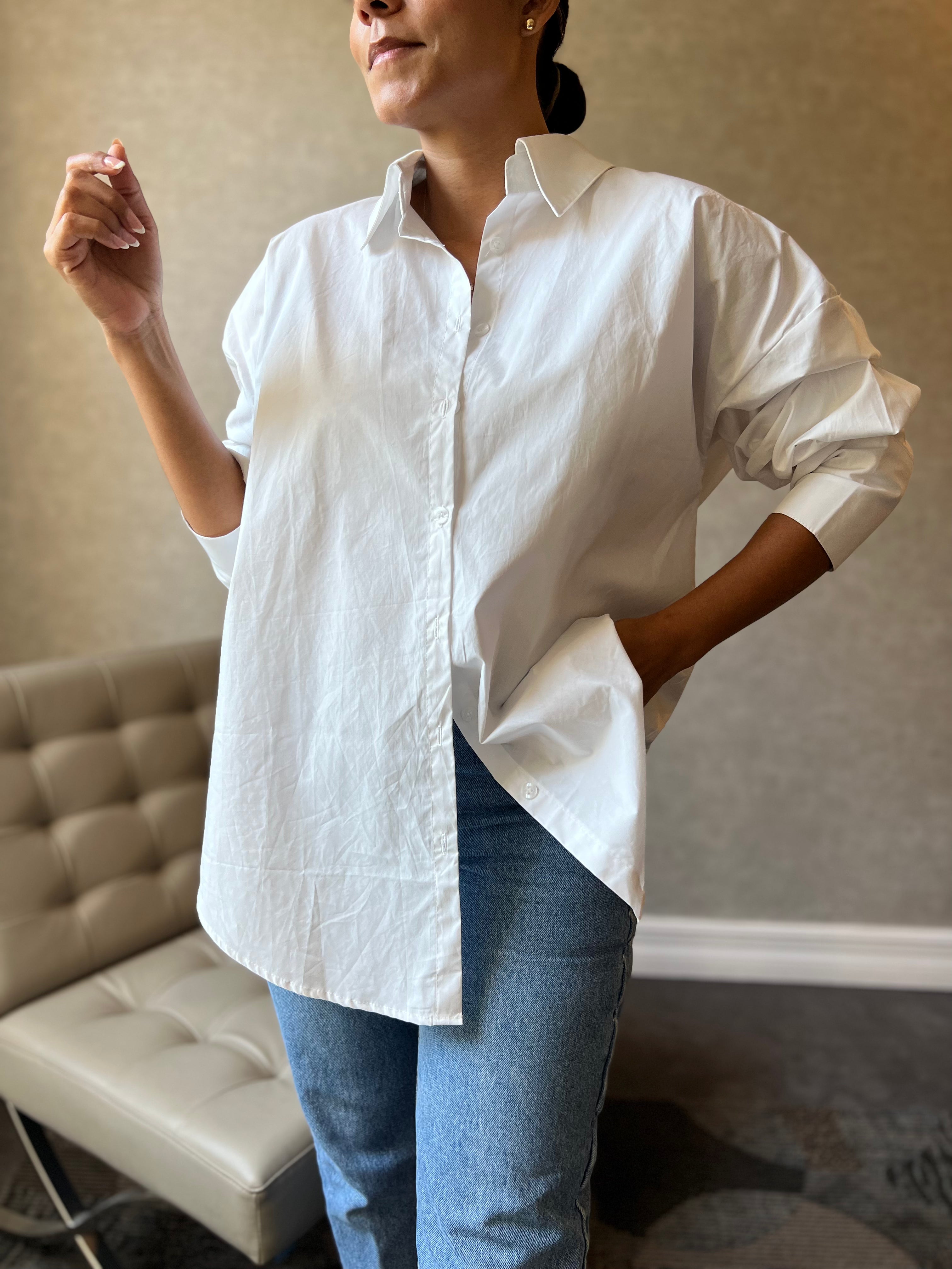 Camisa manga larga blanca