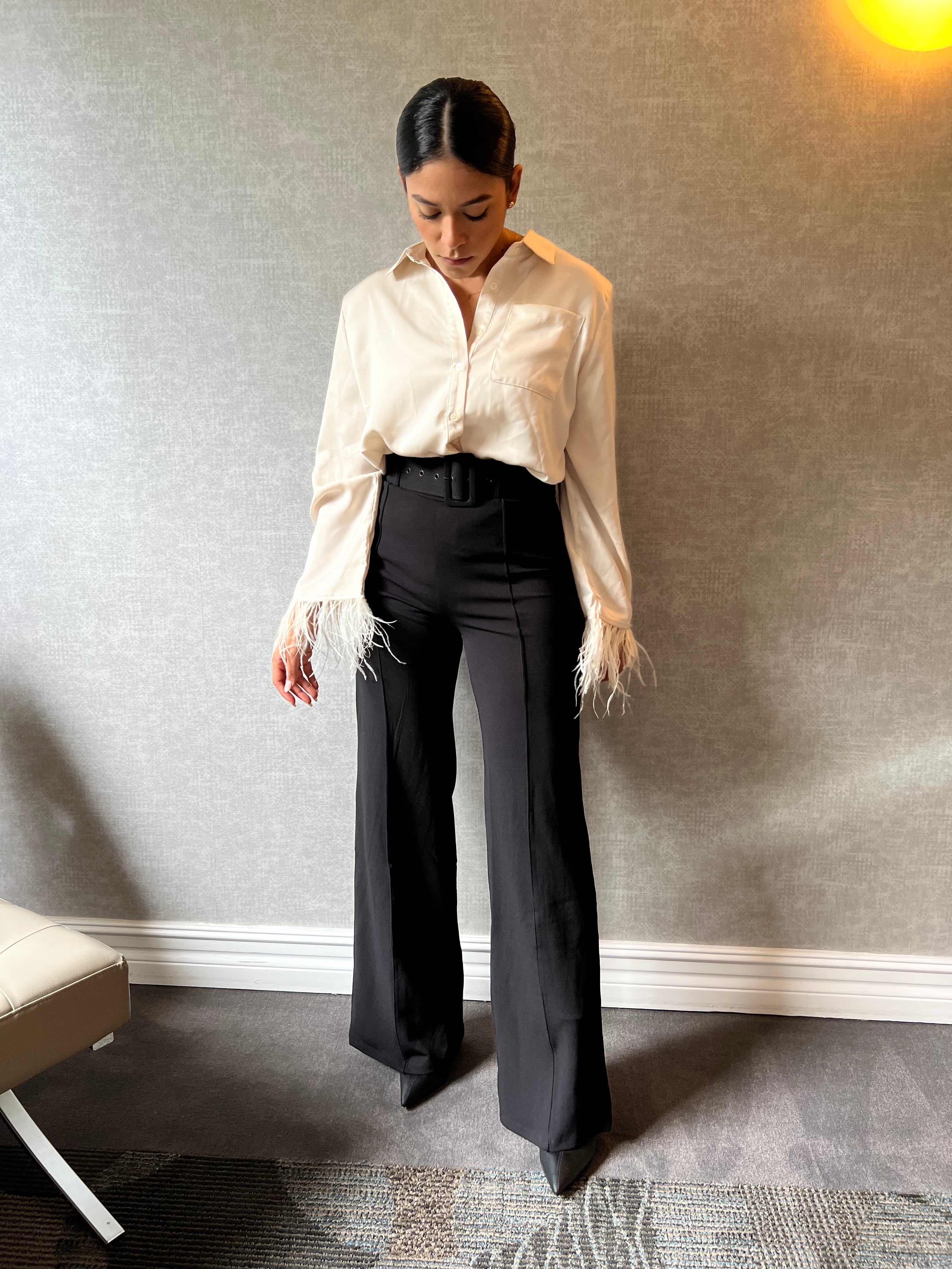 Pantalones de cintura alta