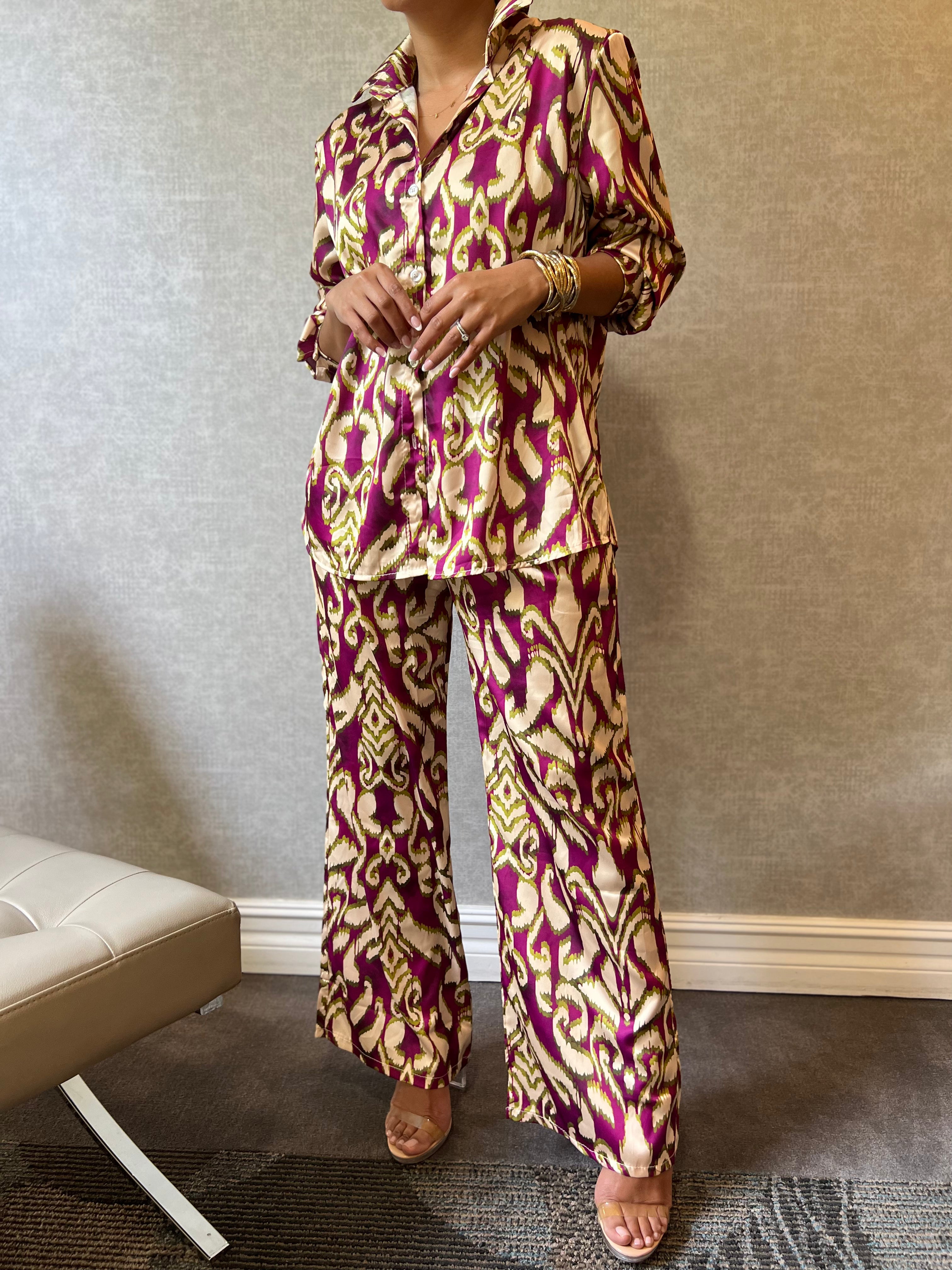 Conjunto Estampado Geométrico