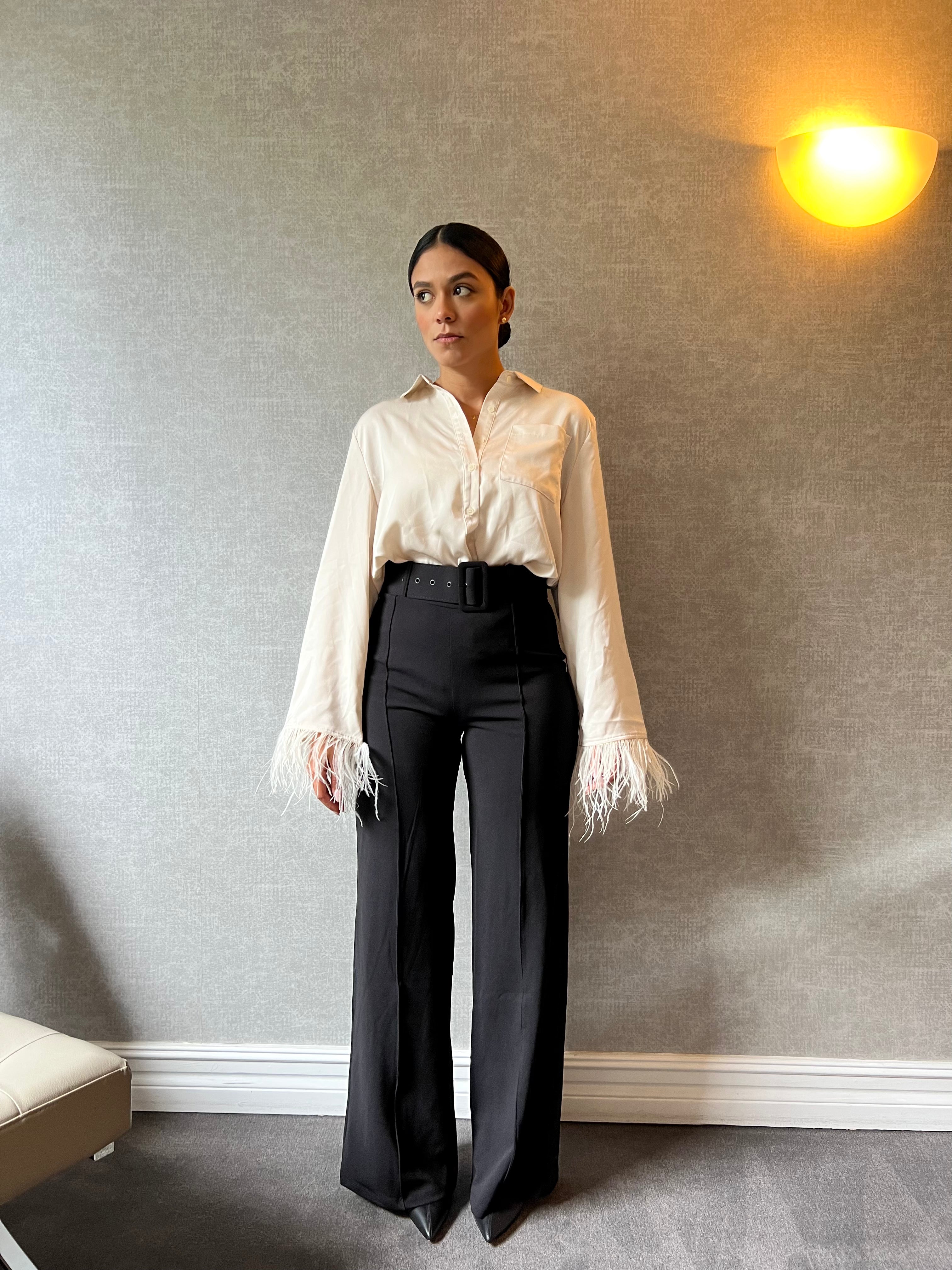 Pantalones de cintura alta
