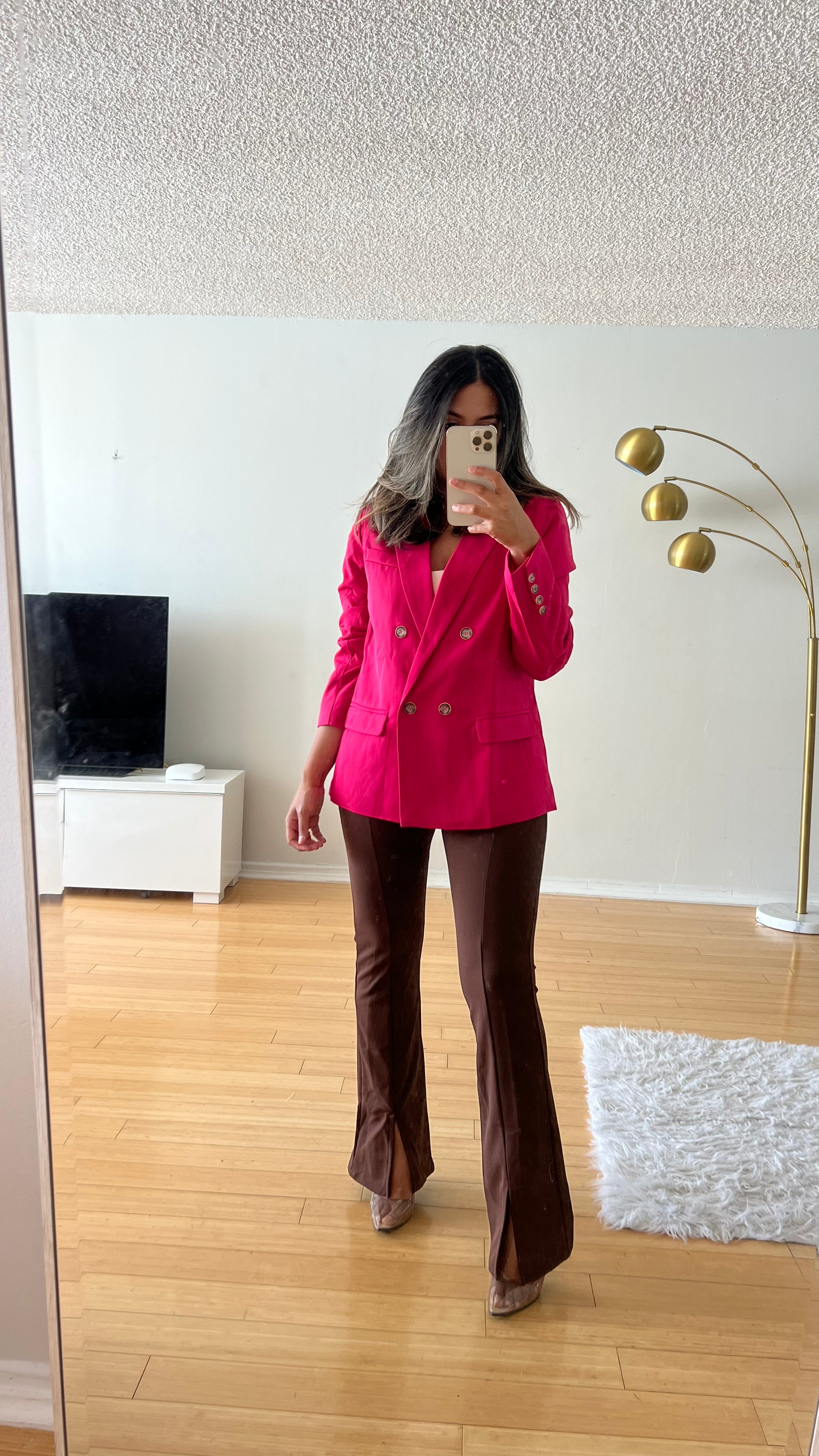 Blazer de doble botonadura
